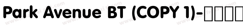 Park Avenue BT (COPY 1)字体转换